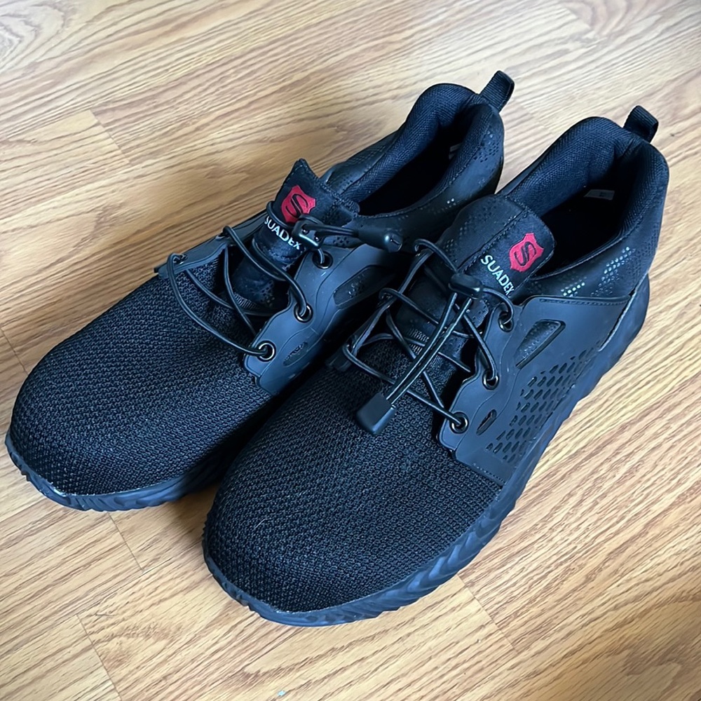 Steel toe work sneakers men size 10.5/EU 44